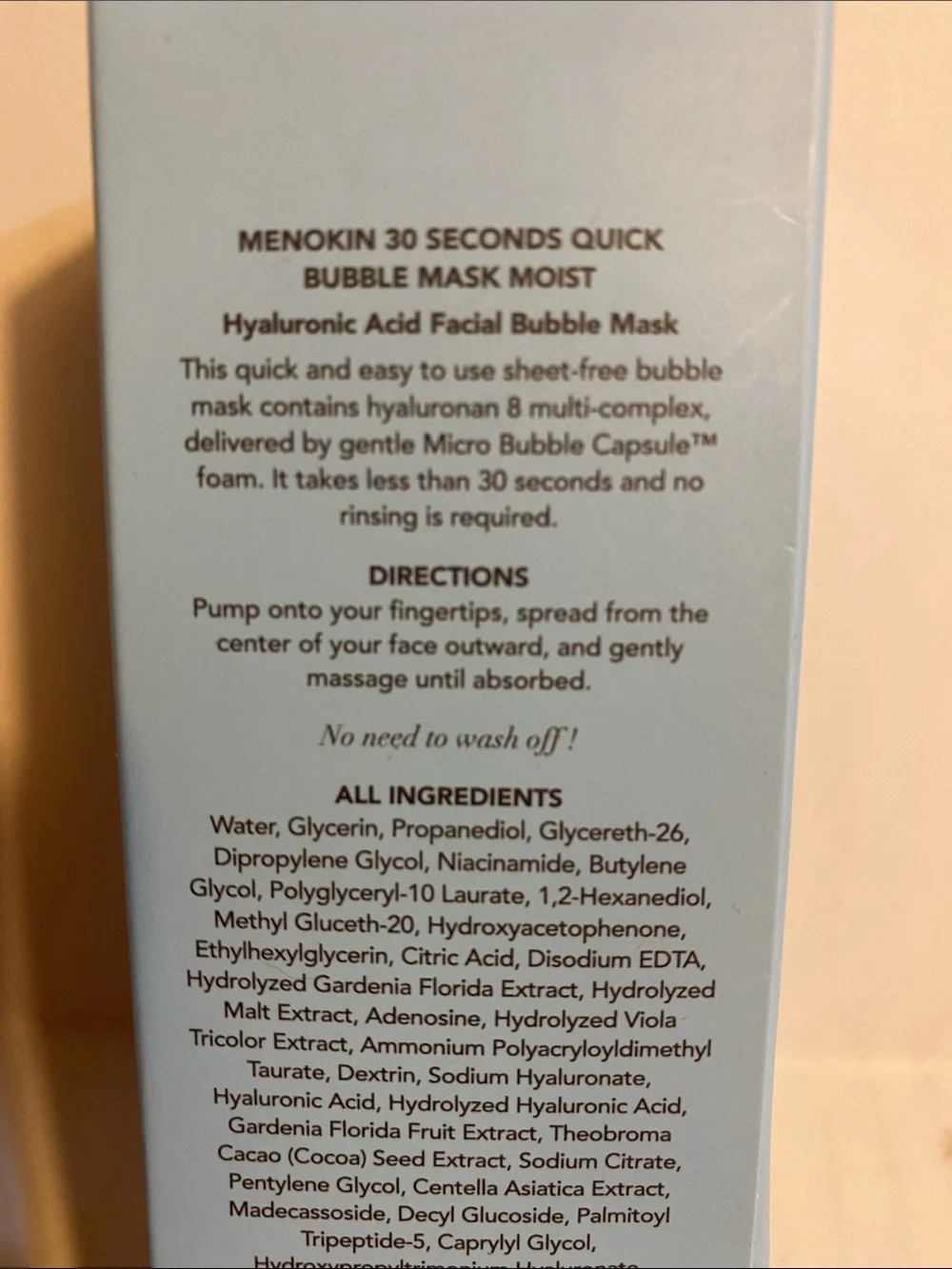 Menokin 30 seconds